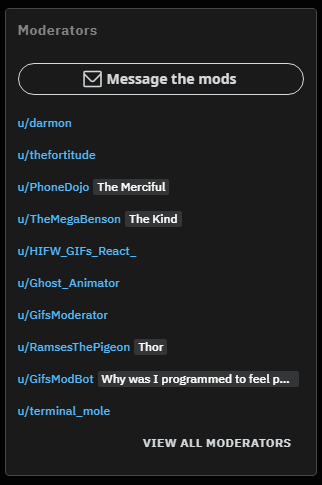message reddit moderators
