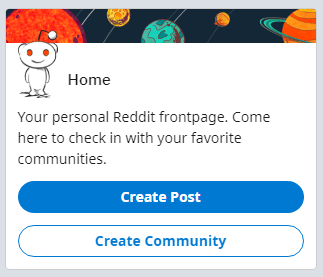 create subreddit button