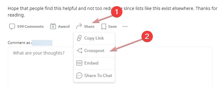 how to crosspost between subreddits