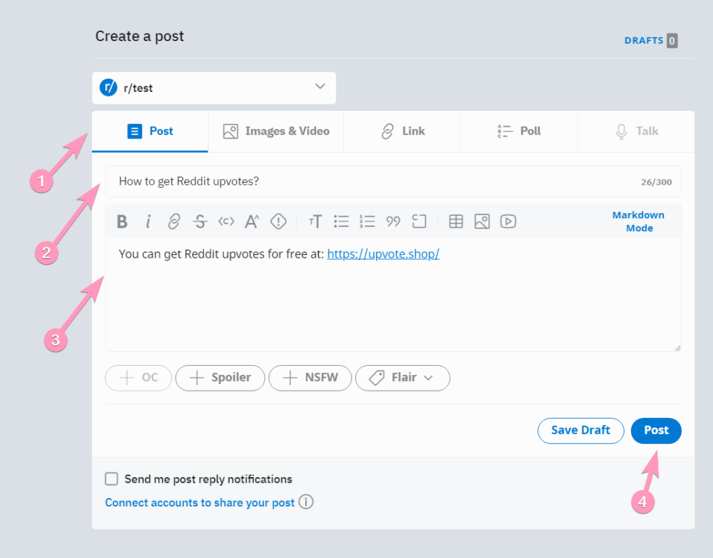 how to post on reddit