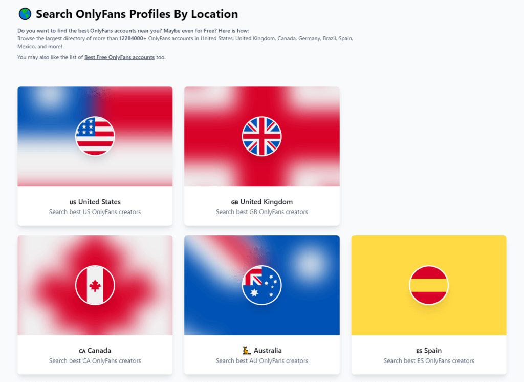 search for onlyfans profiles by location