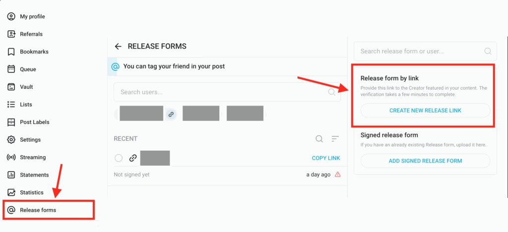 how to get onlyfan release form