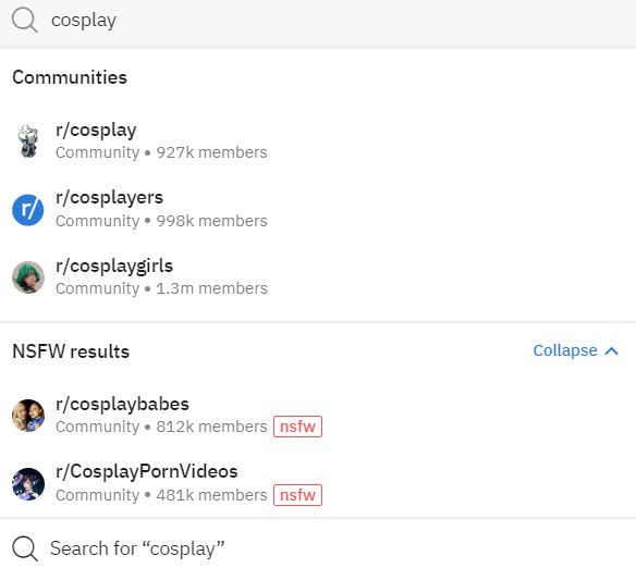 reddit search function