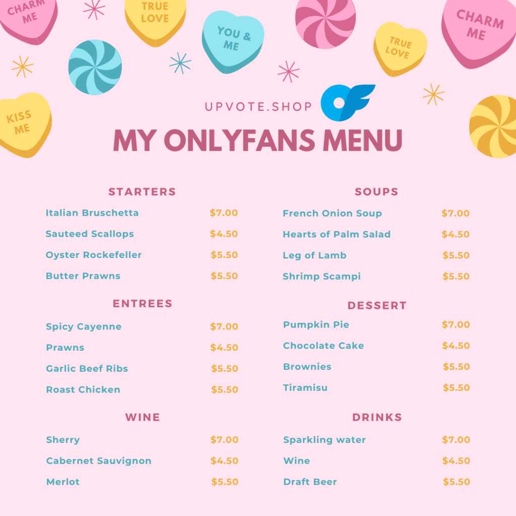 3 Free OnlyFans Menu Template: Ideas and Examples for Engagement ...