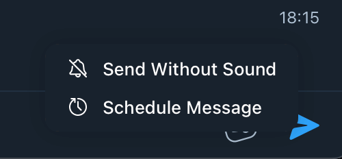 schedule Telegram messages
