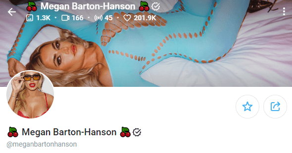 Megan Barton Hanson onlyfans accounts