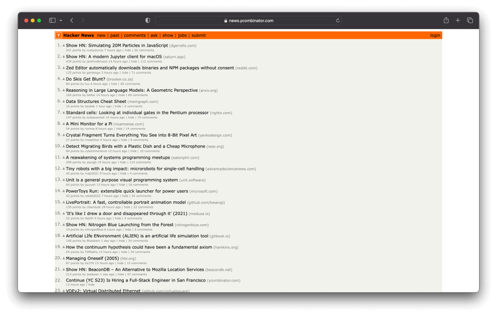 hacker news