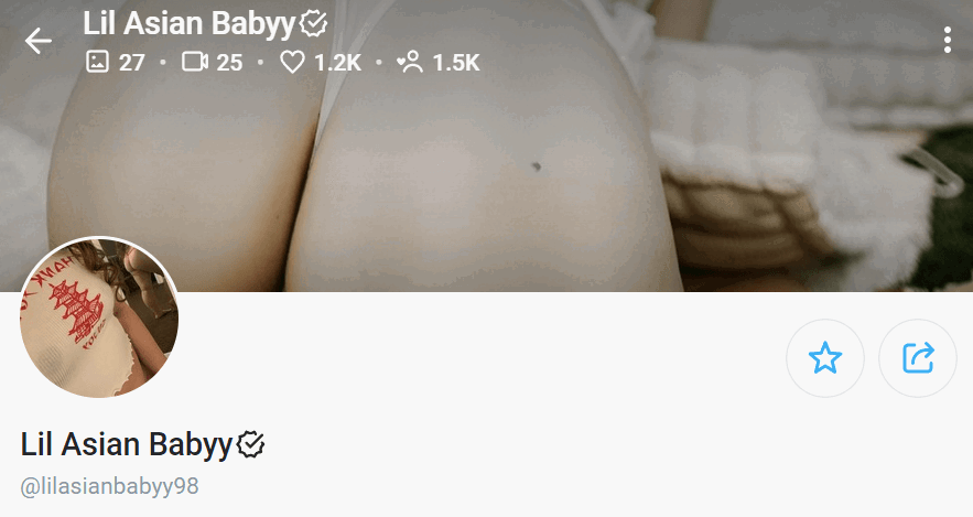 The Lil Asian Baby onlyfans account